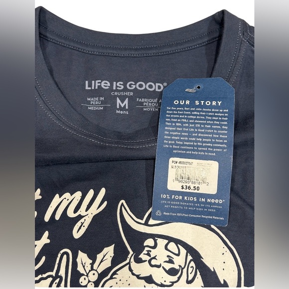 🤣NWT! LIFE IS GOOD-COWBOY SANTA SHIRT! “NOT MY FIRST HO HO HODEO” UNISEX! - Picture 7 of 12